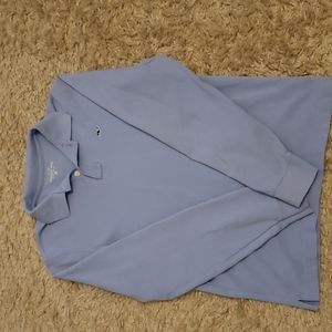 Boys Vineyard Vines light blue long sleeve polo, size M (12-14)